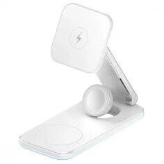 Акция на Proove Wireless Charger Energy Fold 15W White для iPhone 15 I 14 I 13 I 12 series, Apple Watch and Apple AirPods от Y.UA