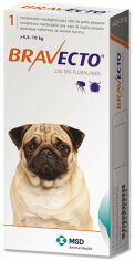 Акция на Жевательная таблетка Бравекто от блох и клещей для собак 4.5-10 кг (8713184146519) от Stylus
