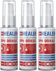 Акція на Набір для обробки та загоєння ран HEALER 3 шт від Rozetka