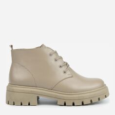 Акция на Жіночі зимові черевики низькі Tuto Vzuto Maura 5316-9 39 25 см Бежеві от Rozetka