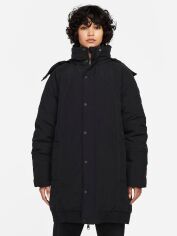 Акція на Куртка демисезонная с капюшоном женская Nike AIR Jordan Essential Down Parka DH0781-010 L Black/Black/Black/Varsity Red від Rozetka