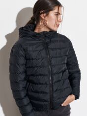 Акция на Куртка демісезонна з капюшоном жіноча Wrangler W222561 L Чорна от Rozetka