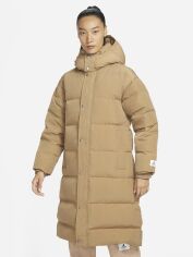 Акція на Куртка зимняя длинная женская Nike AIR Jordan Flight Parka DQ9751-258 XS Бежева від Rozetka