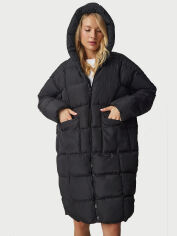 Акція на Куртка зимова жіноча Happiness HK00027 One Size Black від Rozetka