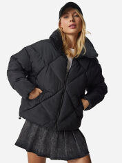 Акція на Куртка зимова жіноча Happiness HK00028 One Size Black від Rozetka