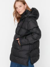 Акция на Куртка зимова жіноча Trendyol TWOAW22MO0114 XS Black от Rozetka