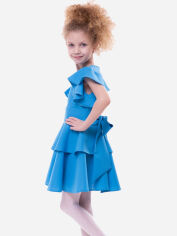 Акция на Дитяча літня святкова сукня для дівчинки Ласточка 18_2040 110 см Бірюза от Rozetka
