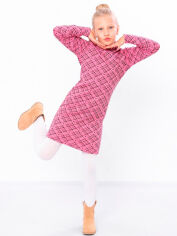Акція на Підліткова сукня для дівчинки Носи своє 6316-063 140 см Рожевий/Ромби (p-7570-136252) від Rozetka