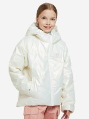 Акция на Підліткова демісезонна куртка для дівчинки Fila Girls' Jacket 123791-01 158-164 см Кремова от Rozetka