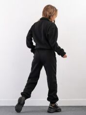 Акция на Спортивний костюм на флісі жіночий ISSA PLUS 14273 L Чорний от Rozetka