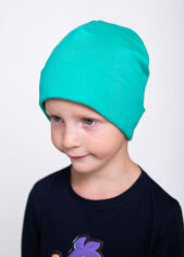Акция на Дитяча демісезонна шапка-біні для хлопчика Vidoli K2012W 48 80-92 см Зелена от Rozetka