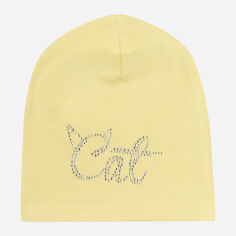 Акція на Дитяча демісезонна шапка-біні для дівчинки UA16 13ЛС101 2-34 68-74 см Жовта від Rozetka