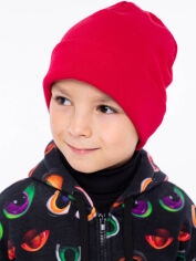 Акция на Дитяча демісезонна шапка-біні Vidoli K-2012W 80-92 см Червона от Rozetka