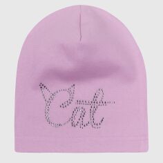 Акция на Дитяча демісезонна шапка-біні для дівчинки UA16 13ЛС101-2-30 50 см от Rozetka