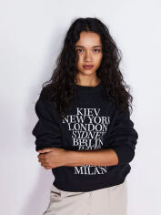 Акція на Світшот на флісі жіночий H&M 1062660 XS Чорний від Rozetka
