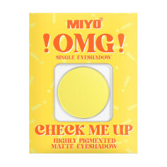 Акция на Матові тіні для повік Miyo !OMG! Check Me Up Matte Eyeshadow 10 Sunflower, 1.3 г от Eva