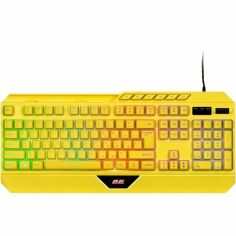 Акция на Игровая клавиатура 2E Gaming KG315 RGB USB Yellow Ukr от MOYO