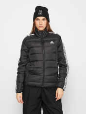 Акция на Куртка демісезонна коротка жіноча Adidas W Ess 3S LDJ HZ5726 M Black от Rozetka