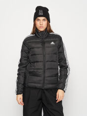 Акция на Куртка демісезонна коротка жіноча Adidas W Ess 3S LDJ HZ5726 XS Black от Rozetka