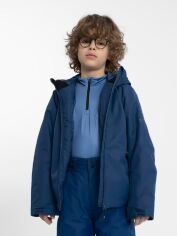 Акция на Дитяча зимова лижна куртка для хлопчика 4F 4FJAW23TTJAM297-31S 122 см Синя от Rozetka