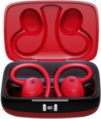 Акция на Бездротові навушники TWS XO G2 Bluetooth Earphone Red and Black (XO-G2-RD) от Rozetka