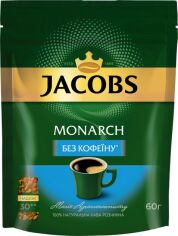 Акція на Кава розчинна Jacobs Monarch без кофеїну 60 г від Rozetka