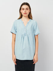 Акція на Блузка для вагітних жіноча H&M 0442953_005 S Блакитна від Rozetka