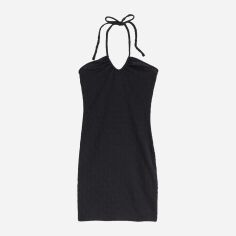 Акція на Сукня коротка літня жіноча H&M 1075021arl M Чорна від Rozetka