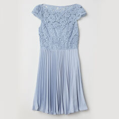Акція на Сукня коротка літня жіноча H&M XAZ108699WSNC 38 Блакитна від Rozetka