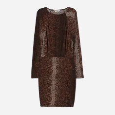 Акція на Сукня міді жіноча H&M 0796240-02 XS Коричнева від Rozetka