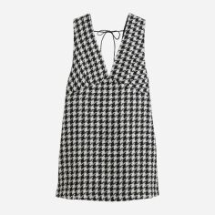 Акція на Сукня коротка жіноча H&M 1105545arl XS Чорна з сірим від Rozetka
