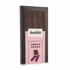 Акция на Шкарпетки жіночі AmiGa Шоколадка, розмір 23-25 от Eva