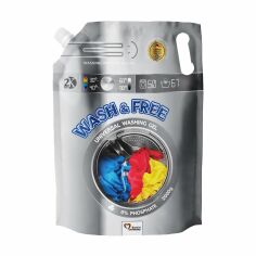 Акція на Універсальний гель для прання Wash & Free Universal Washing Gel, 2 кг від Eva