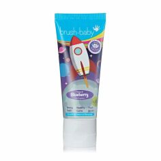 Акція на Дитяча зубна паста Brush-Baby Rocket Blueberry Toothpaste 3-6 років, 50 мл від Eva