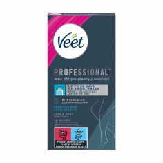 Акція на Воскові смужки для депіляції Veet Professional для чутливої шкіри, 12 шт від Eva