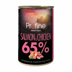 Акція на Вологий корм для собак всіх порід Profine 65% Salmon & Chicken з лососем та куркою, 400 г від Eva