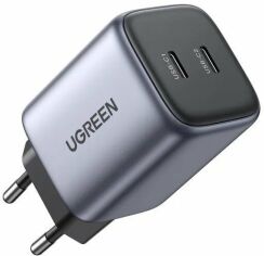 Акція на Ugreen Wall Charger 2xUSB-C CD294 45W Gray (90573) від Y.UA