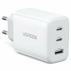 Акція на Ugreen Wall Charger 2xUSB-C+USB CD275 65W White (90496) від Y.UA