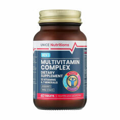 Акция на Дієтична добавка в таблетках Unice Nutritions Men's Multivitamin Complex Мультивітамінний комплекс для чоловіків, 60 шт от Eva