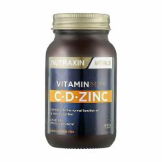 Акція на Дієтична добавка в таблетках Nutraxin Vitals Vitamin Max C, D, Zinc Вітамін макс C, Д та цинк, 60 шт від Eva