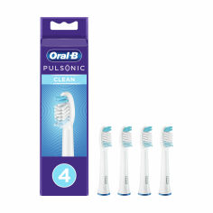 Акція на Змінні насадки для електричної зубної щітки Oral-B Pulsonic Clean, 4 шт від Eva