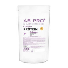 Акція на Дієтична добавка протеїн в порошку AB Pro Nutrition Complex Protein + Collagen полуничний пунш, 1 кг від Eva