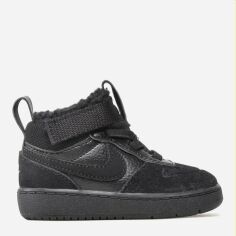 Акция на Дитячі черевики для хлопчика Nike Court Borough Mid 2 Boot Td CQ4027-001 26 (9C) Чорні от Rozetka