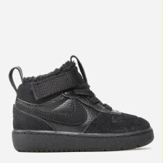Акция на Дитячі черевики для хлопчика Nike Court Borough Mid 2 Boot Td CQ4027-001 27 (10C) Чорні от Rozetka