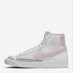 Акція на Підліткові шкіряні кеди для дівчинки Nike Blazer Mid 77 DA4086-106 35.5 Білі від Rozetka