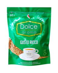 Акція на Кава розчинна Dolce Aroma Gusto Ricco 60 г від Rozetka