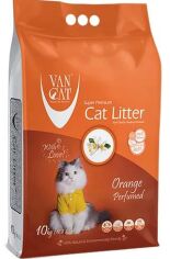 Акція на Бентонітовий наповнювач VanCat Orange для котячого туалету 10 кг від Y.UA