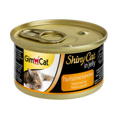 Акція на Вологий корм для кішок GimCat Shiny Cat Тунець та курка, 70 г від Eva
