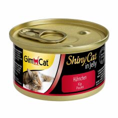 Акция на Вологий корм для кішок GimCat Shiny Cat Курка, 70 г от Eva