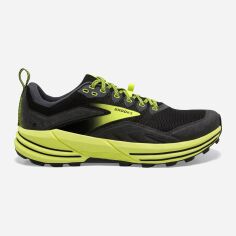 Акція на Чоловічі кросівки для бігу Brooks Cascadia 16 1103761D-029 45 (11US) 29 см Чорні з салатовим від Rozetka